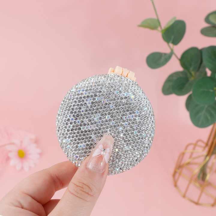 Diamond Sparkling Folding Travel Hair Brush 