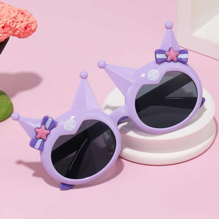 Cute Anime Design Kids Sunglasses for Girls 