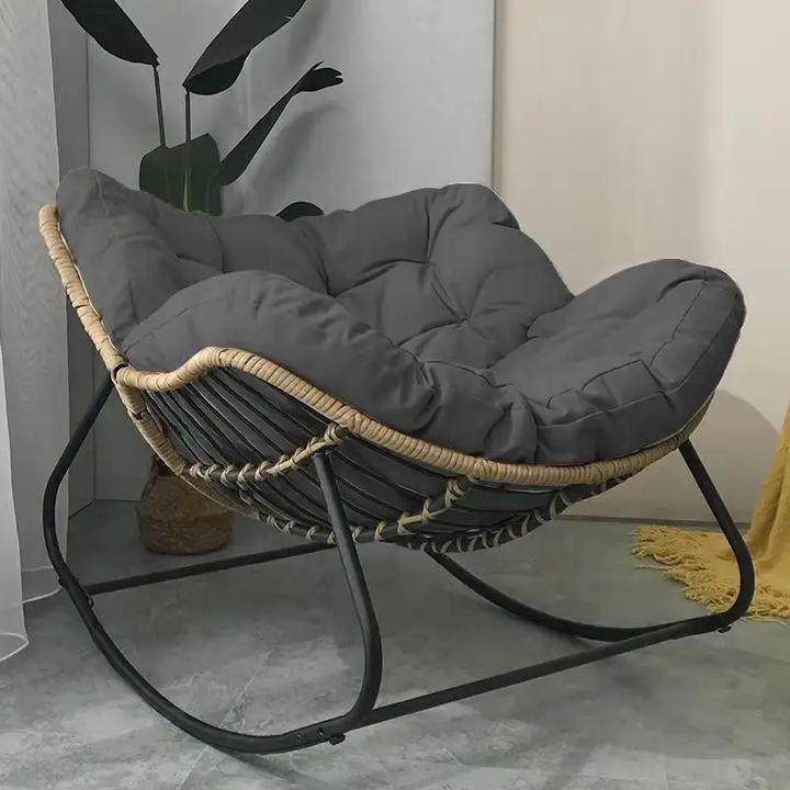High Quality Rattan Sofa Chair Set Scandinavian Design 