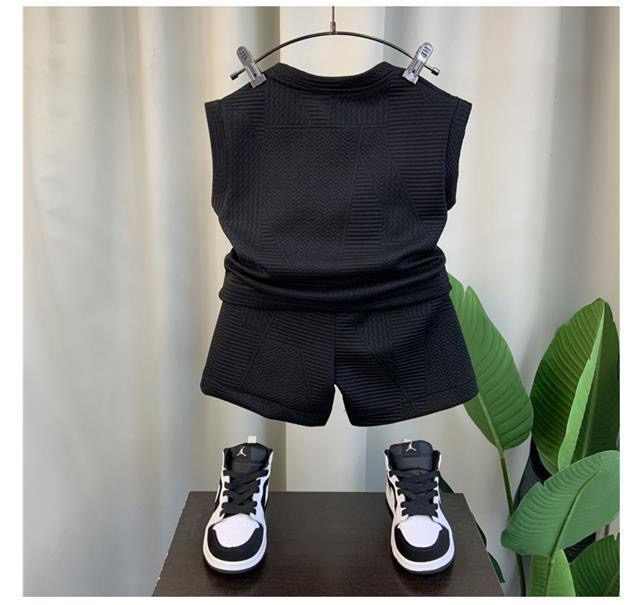 Shorts Two Piece Children's Leisure Sports Set- New Summer Children's Clothing Set for Boys