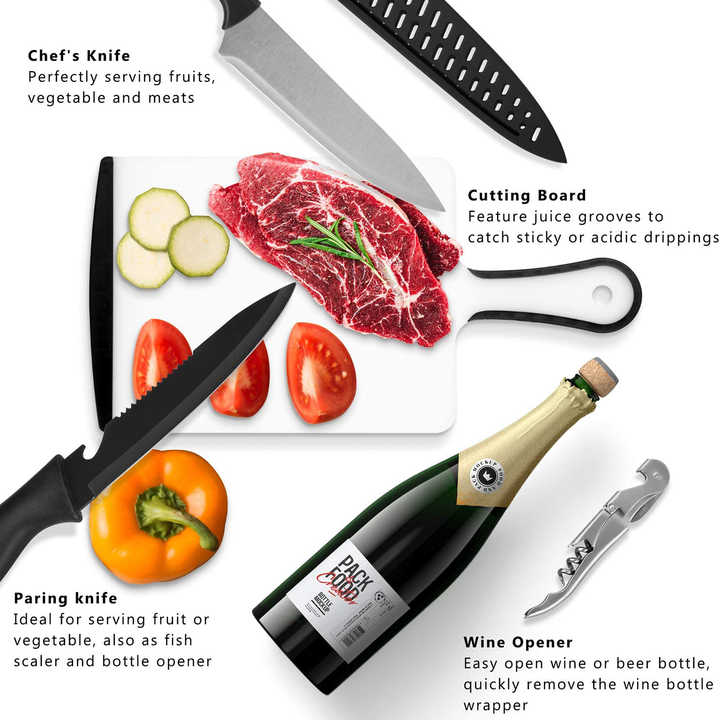 المحمولة التخييم مجموعة أدوات المطبخ ، الفولاذ . Portable Camping Kitchen Utensil Set, Stainless