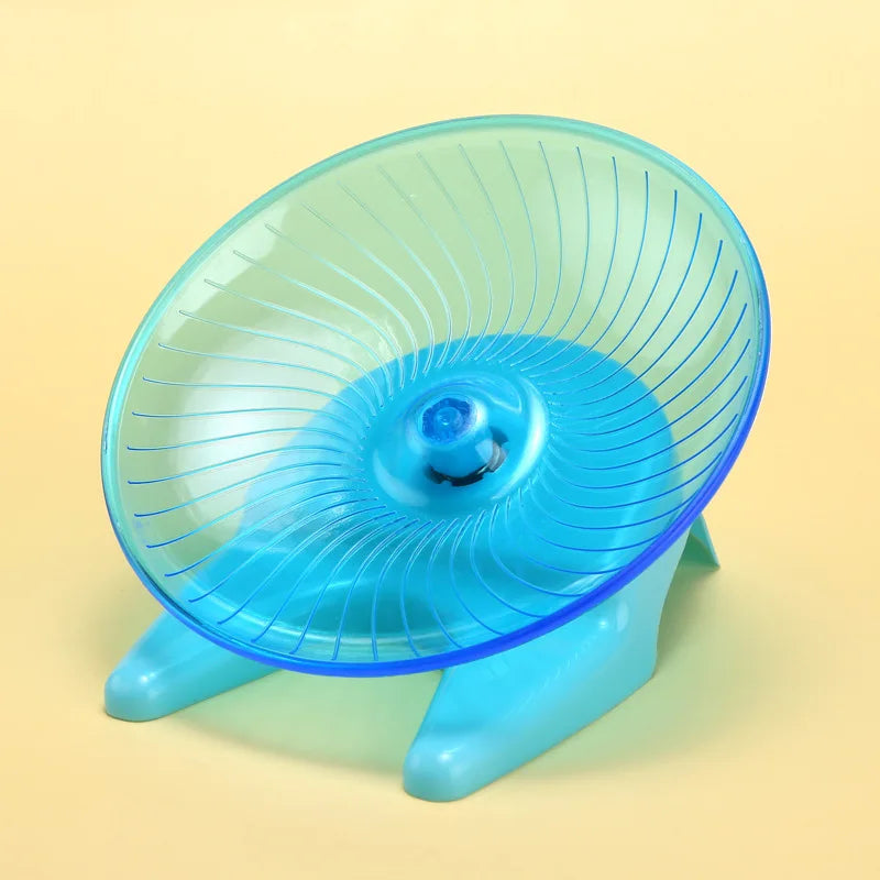 Stable Hamster Wheel Transparent Dish Wheel Fashionable Small Supplies for Dwarf Hamsters - Pet Accessories 