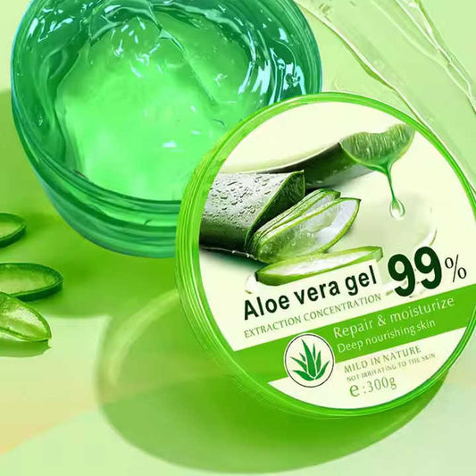 Aloe Gel Pure 99% Natural Aloe Vera - Sample of Moisturizing Aloe Vera Gel for Face Care 