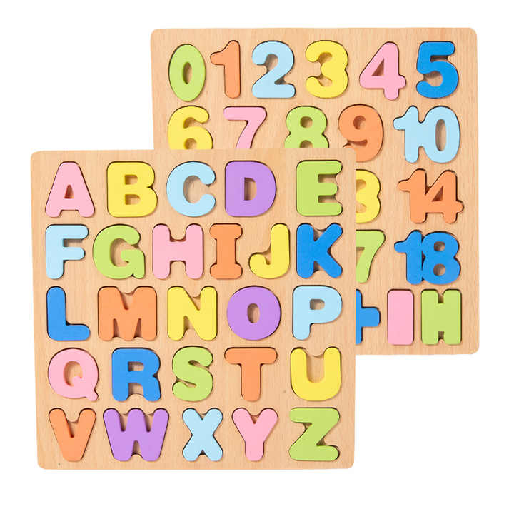Baby games board for learning letters and numbers 