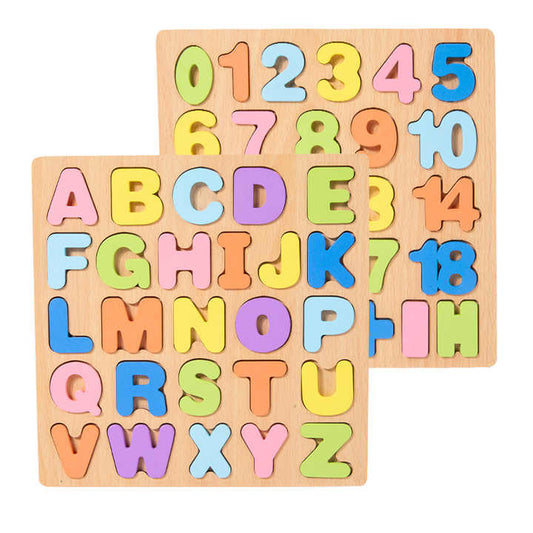 Baby games board for learning letters and numbers 