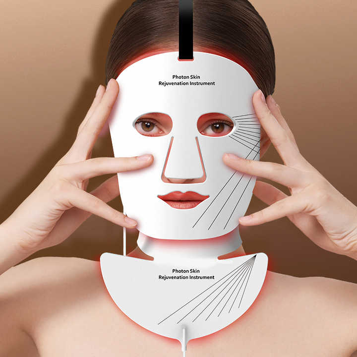 Facial Rejuvenation Led Face Mask - 2025 New Design Whitening Skin Care for Home Use,