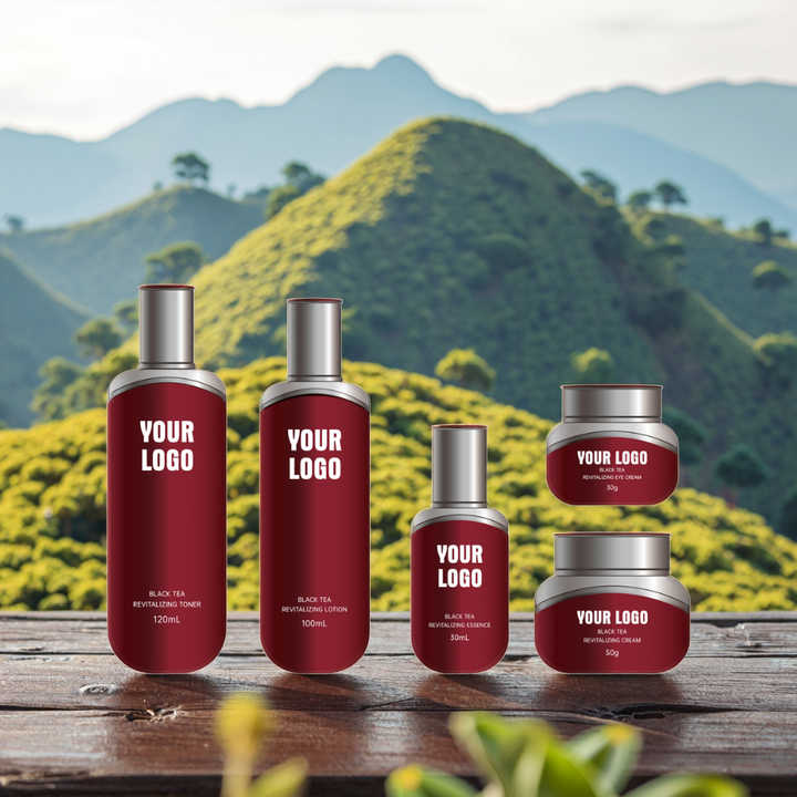 Hot Selling Organic Black Tea Face Skincare Set 