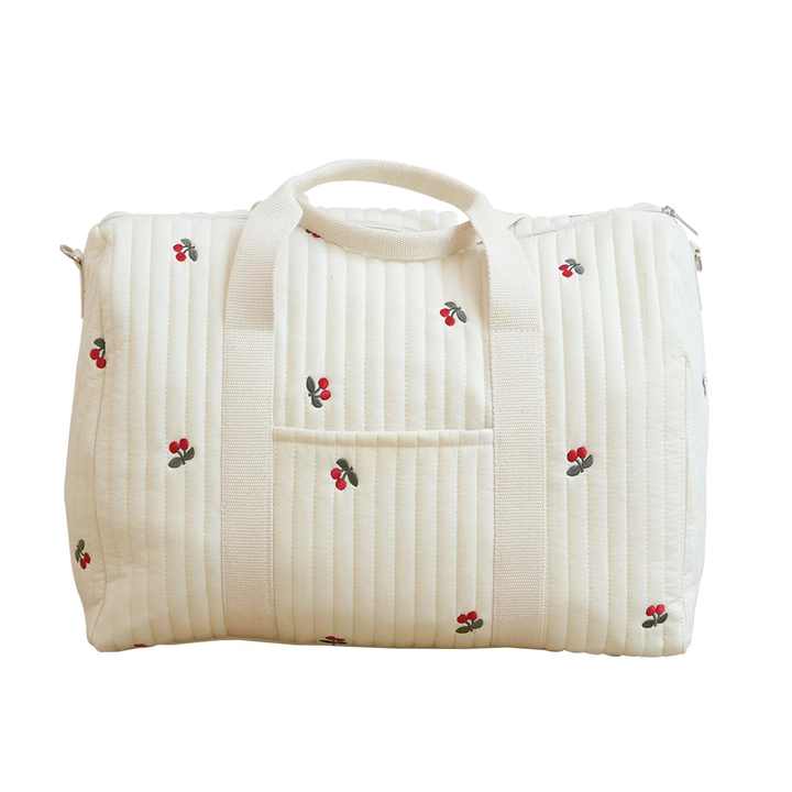 Diaper Bag Shoulder Carrier for Mom and Pet Bear Handbag Embroidered Mommy Bag 