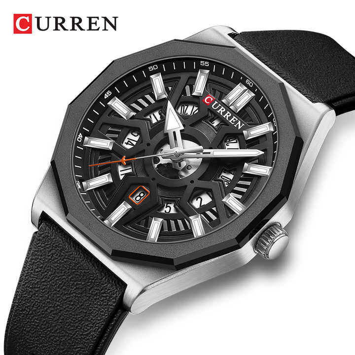 CURREN 8437 Men's Watch, Luxury 