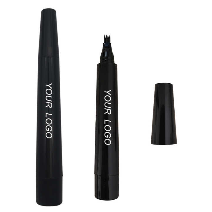 4 Prong Eyebrow Pen Long Lasting Waterproof Tattoo Pen Four Tips Liquid Eyebrow Pen Eyebrow Makeup 4 Prong Eyebrow Pen 