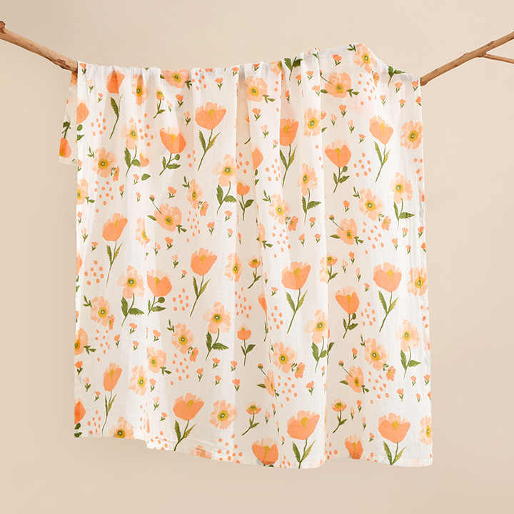 Super Soft Infant Baby Cotton Material-Muslin Swaddle Blanket 