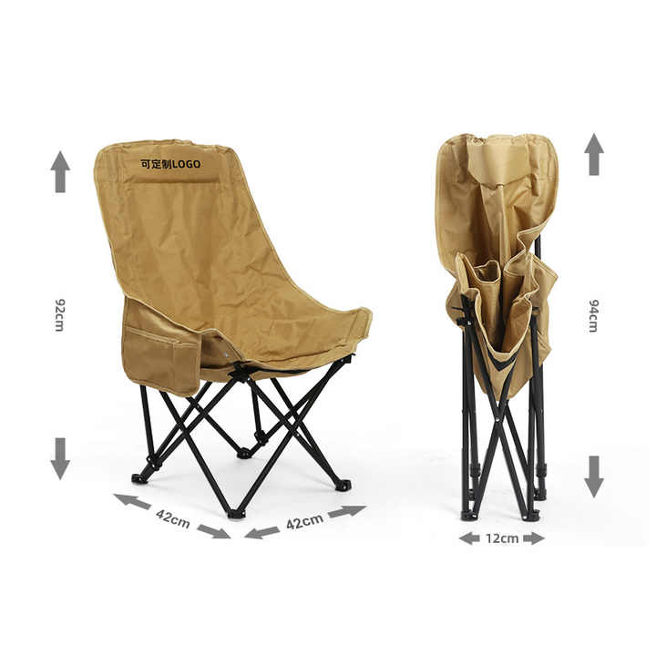 DELANHUWI Lightweight Aluminum Foldable Armchair