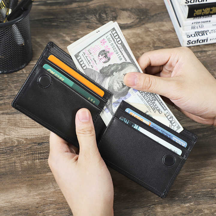 Contact's Wholesale Ultra Slim Genuine Leather Men's Wallet 