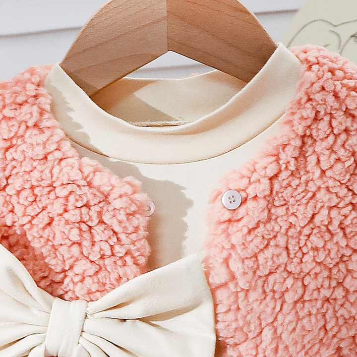 Jacket Dresses Hats for Baby Girls - Autumn and Winter Clothing Set for Girls 