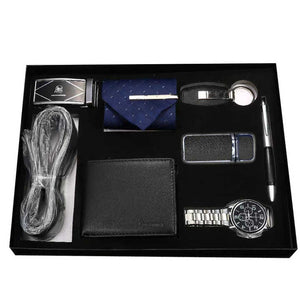 Gifts Father's Day Giftمجموعة ساعات ومحفظة رجالية إبداعية