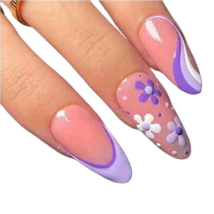 اظافر يد اكريلك طويله