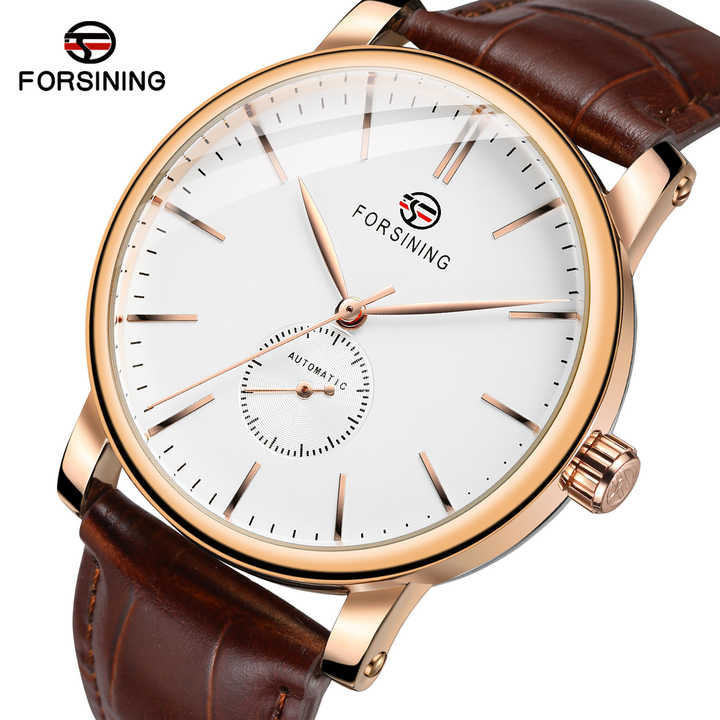 ساعة فورسينينج أوتوماتيكية للرجال مع شعارك . Forsining Men's Automatic Watch with Your