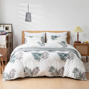 Countryside Collection, Brushed Polyester Flower Duvet Cover, Luxury Bedspread Set 