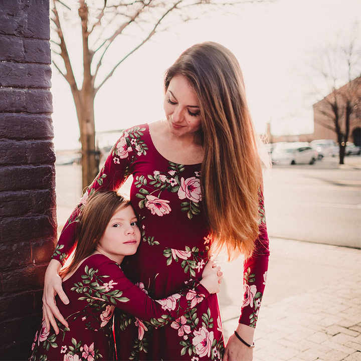 Mommy and Me Kids Knitted Clothes 