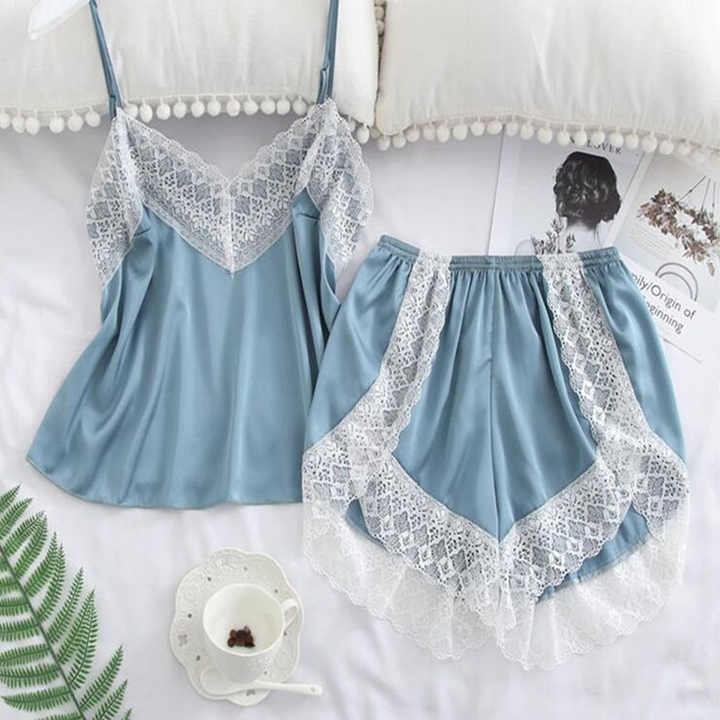 Sexy silk pajama set 