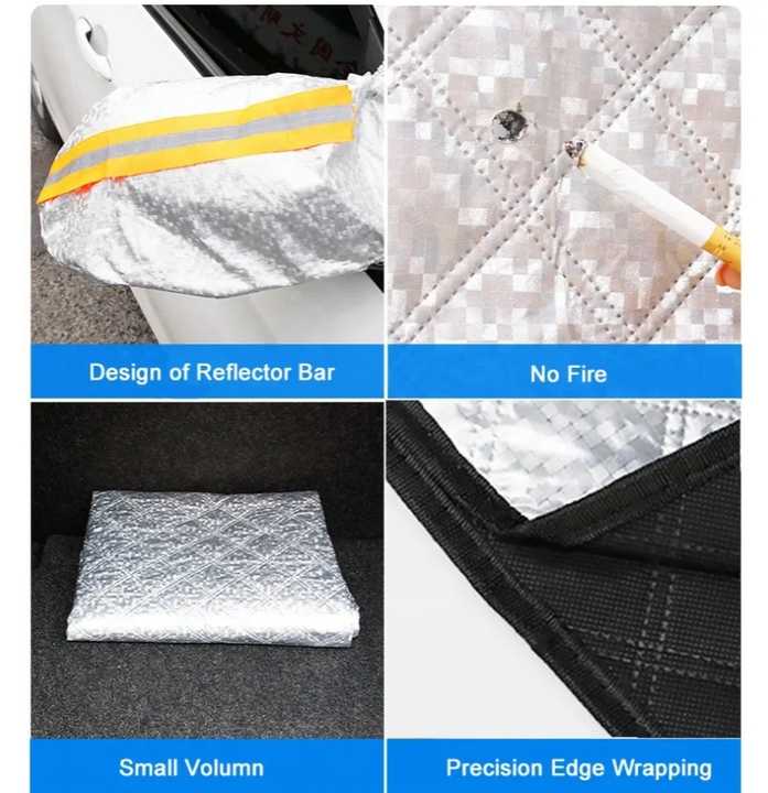 Universal snow cover, portable folding cover, anti-frost protective cover mat 