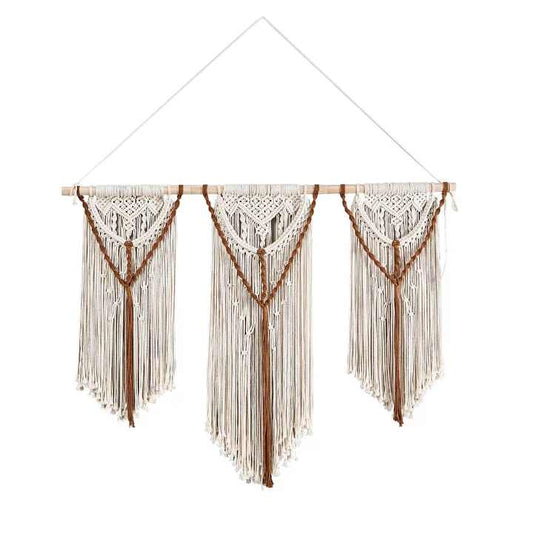 Modern Handmade Customs Macrame Bohemian Wall Hanging Tassel Tapestry 