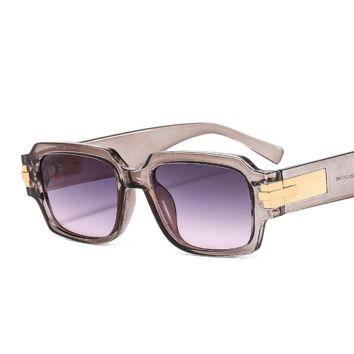 Classic Small Square Honey Color Sunglasses 