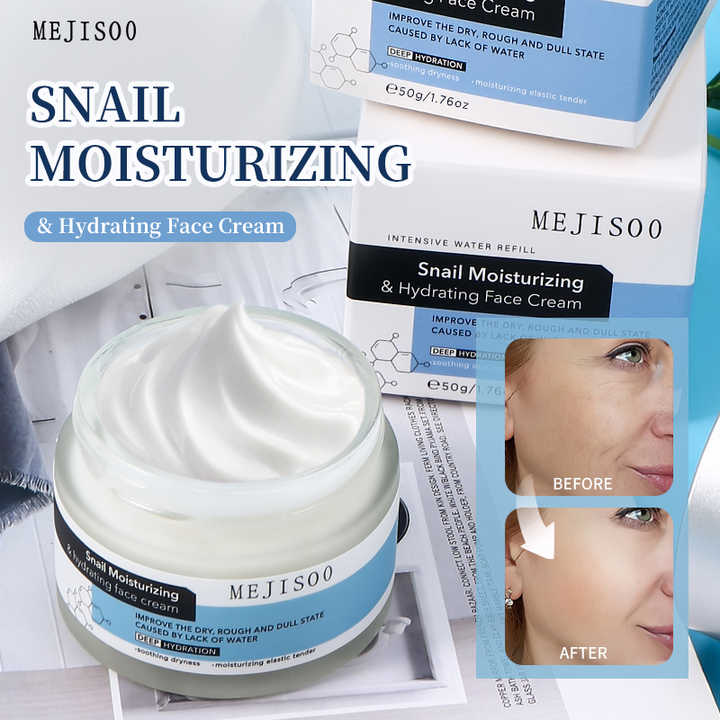 Repairing Snail Collagen Anti-aging Face منتجات التجميل والعناية بالبشرة كريم الحلزون