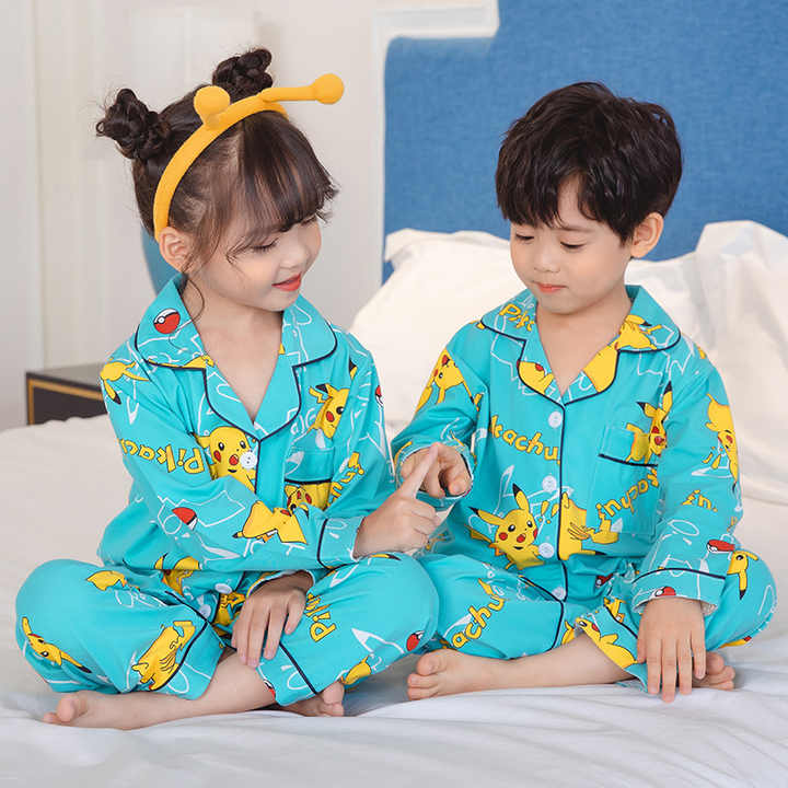 New long-sleeved children's pajamas 