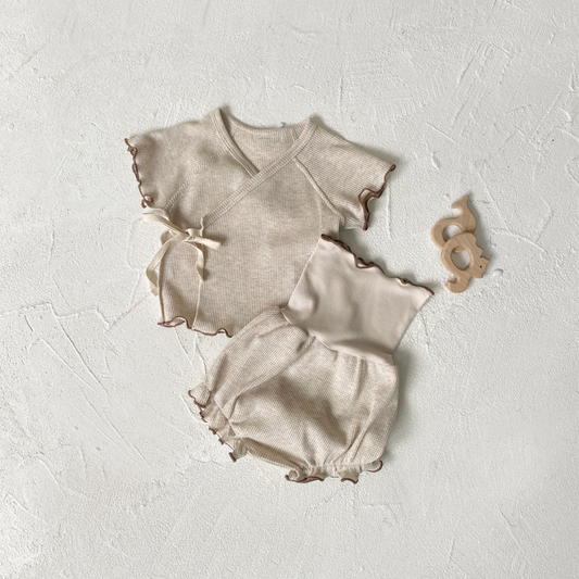 Cotton Waffle Set 3pcs Newborn Baby - 100% Cotton Waffle Set