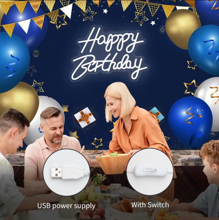 اضاءة عيد ميلاد سعيد