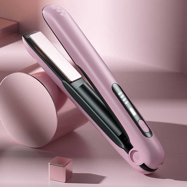 Hywestger Fast Heating Cordless Electric Hair Straightener Brush. 