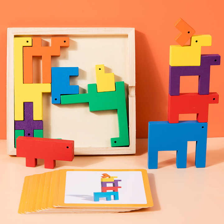 Educational games, wooden puzzles 