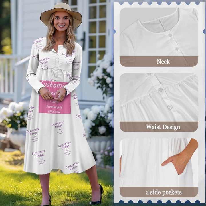 Family Matching Outfits Set Mother and Daughter Floral Pastoral Matching Outfits Mother and Daughter Dresses 