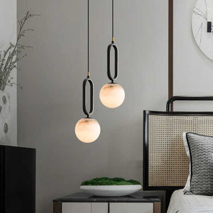 Pendant lamp suitable for a room 