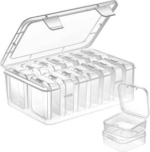 15 Pieces Small Bead Organizers Plastic Storage Bags Small Containers with Craft Supply Bag 