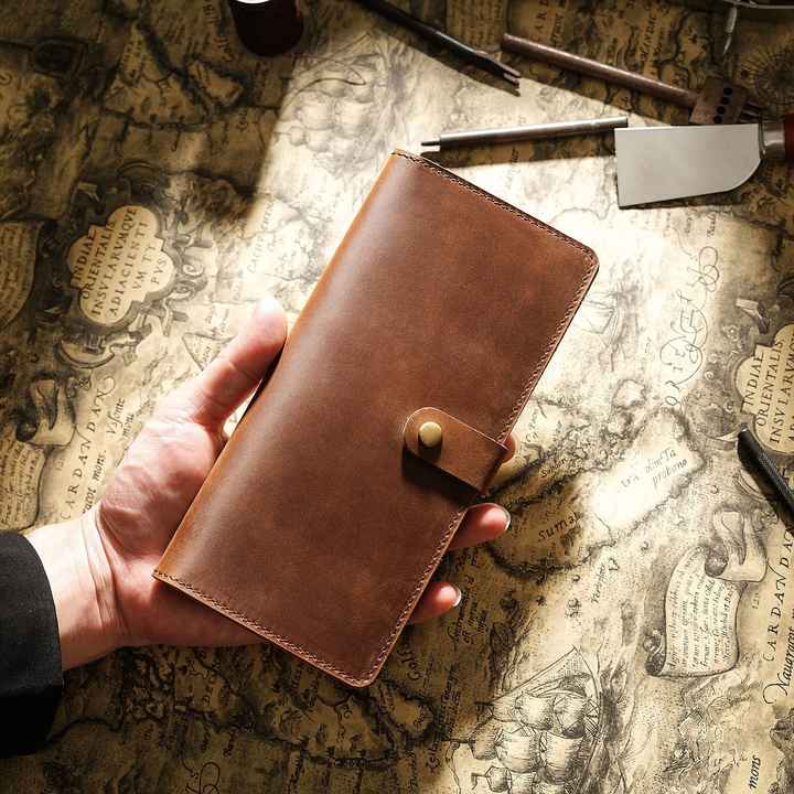 High Quality Cowhide Credit Card Wallet, Durable Genuine Leather Wallet, Essential Functional Coin Travel 