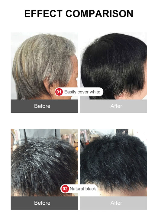 Dark Brown or Black Natural Herbal Hair Dye Cream 