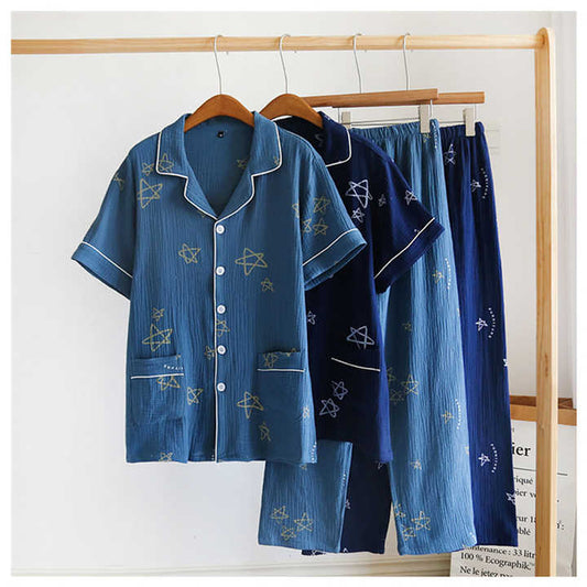 Men's short-sleeved sleepwear 