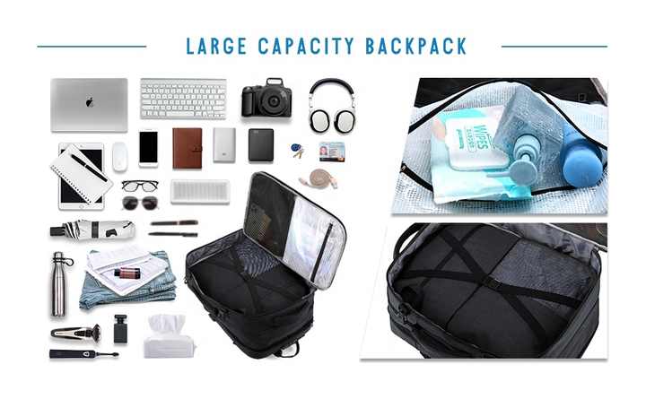 حقائب ظهر خفيفة الوزن، سعة 40 لترًا