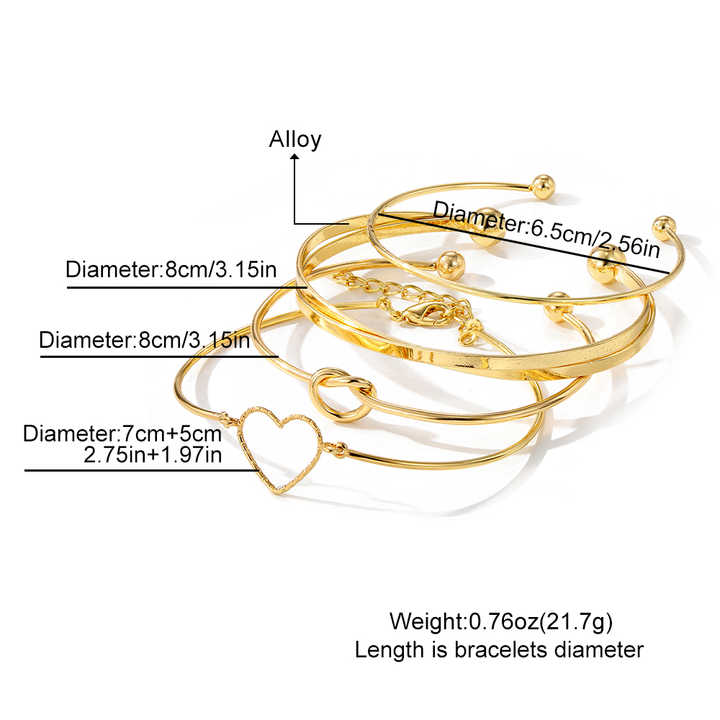 4pcs/Set New Trendy Women Jewelry 