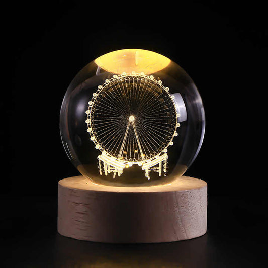 Galaxy Crystal Ball Decorative Solar System Crystal Ball- 