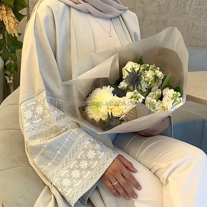 PROMISTAR Oversized Embroidered Abaya 