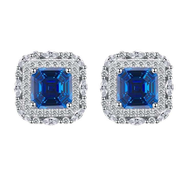 silver engagement earrings 