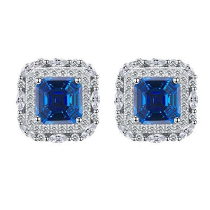 silver engagement earrings 