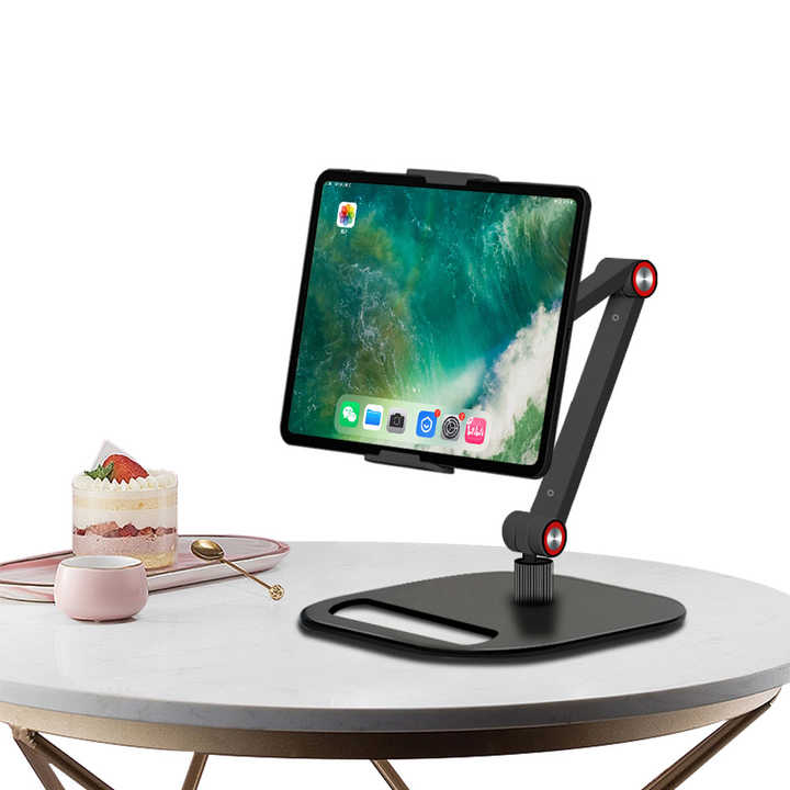 New product listing Placed on desktop using double arm 