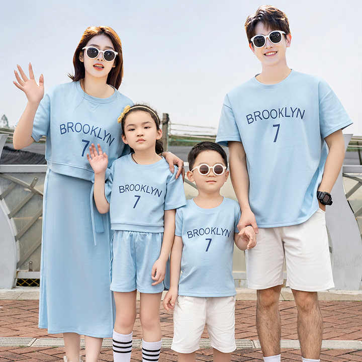 New Summer Parent-child Shirt Family Outfit 
