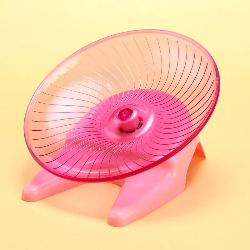 Stable Hamster Wheel Transparent Dish Wheel Fashionable Small Supplies for Dwarf Hamsters - Pet Accessories 