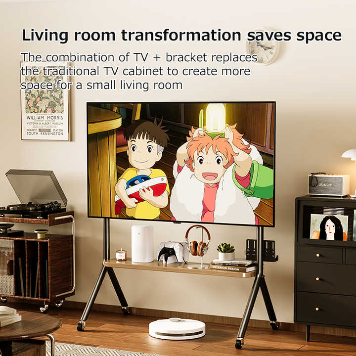 Mobile TV Stand Rolling 