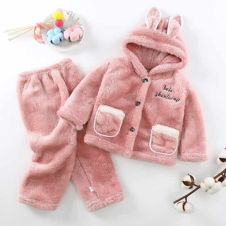Kids' long-sleeved pajamas set 